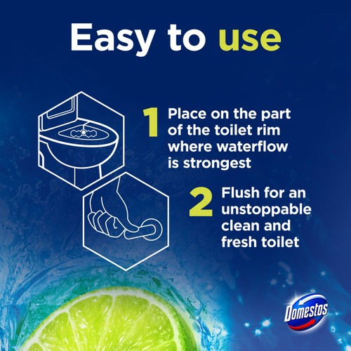 Domestos Power 5 Lime Toilet Rim Block Duo Pack thumbnail 4