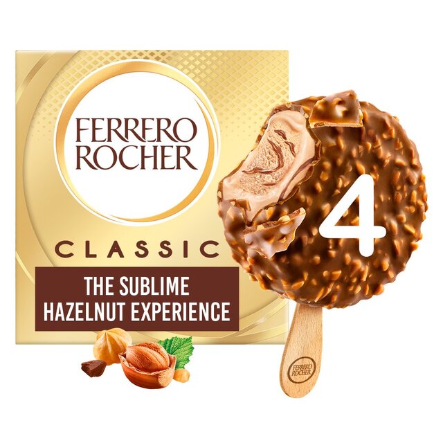 Ferrero Rocher Hazelnut Ice Cream Sticks