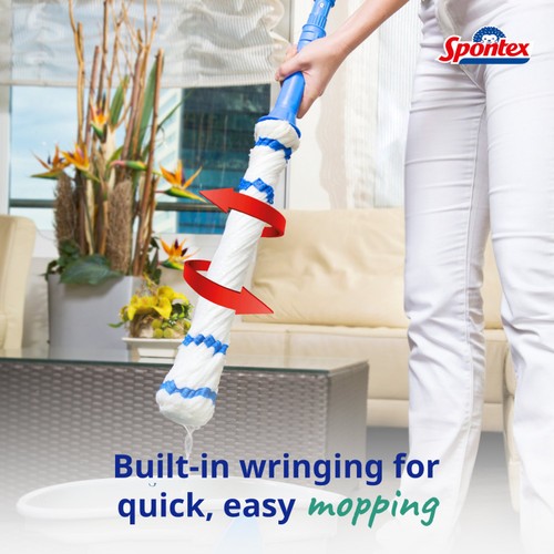 Spontex Twist Microfibre Mop & Bucket Compact Kit thumbnail 8