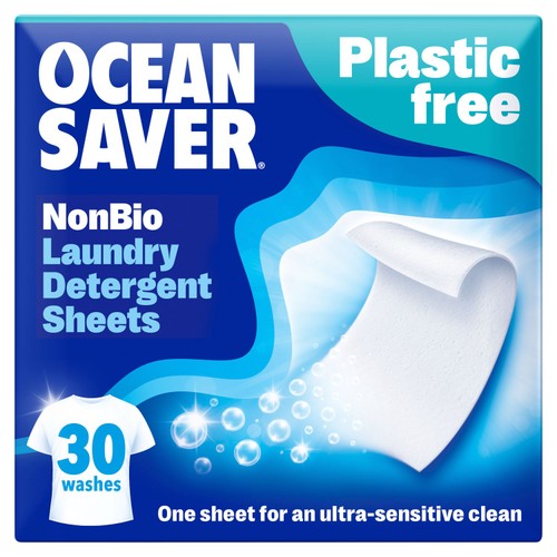 OceanSaver Eco Laundry Detergent Sheets Non Bio 30 Washes
