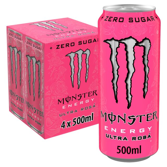 Monster Energy Drink Ultra Rosa Zero Sugar