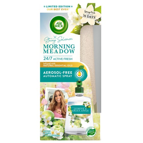 Airwick Aerosol-Free Automatic Air Freshener Kit Morning Meadow thumbnail 2