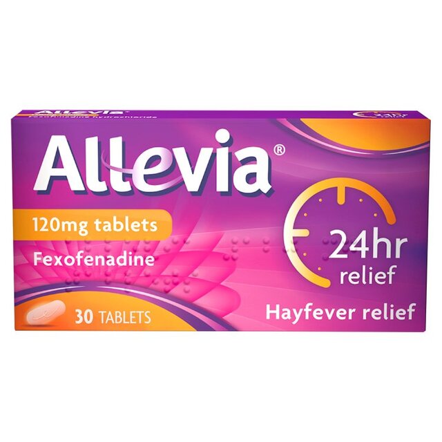 Allevia Hayfever Allergy Relief Tablets Fexofenadine