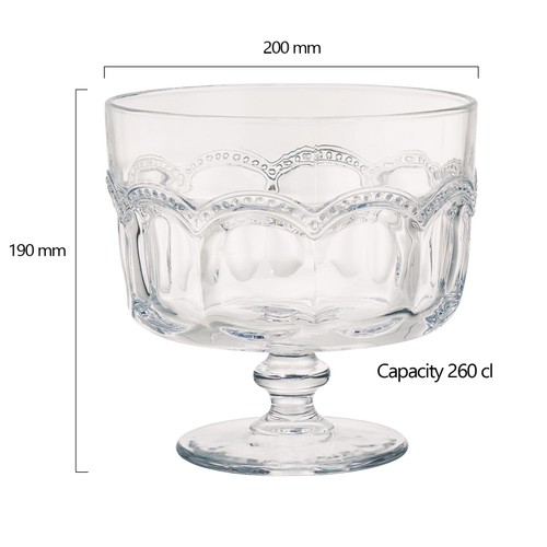 Artland Pearl Ridge Trifle Bowl thumbnail 4