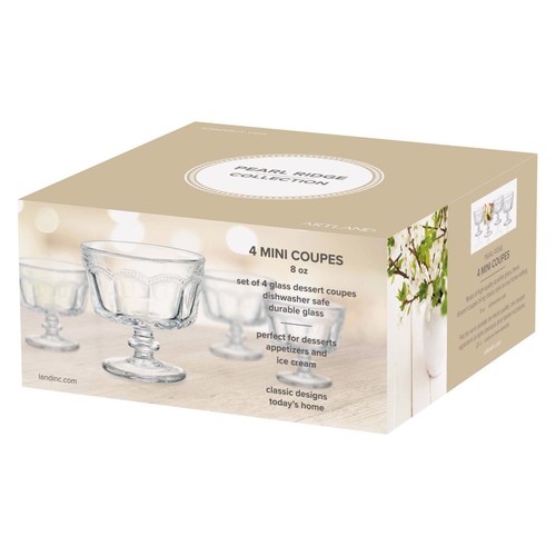 Artland Pearl Ridge Mini Trifle Bowls thumbnail 2