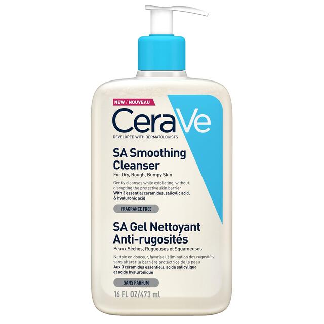 CeraVe SA Smoothing Cleanser with Salicylic Acid for Dry & Rough Skin