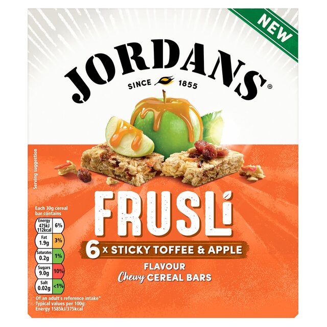 Jordans Frusli Sticky Toffee & Apple Cereal Bars thumbnail 2