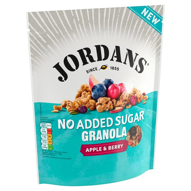 Jordans No Added Sugar Apple & Berry Granola Breakfast Cereal thumbnail 3