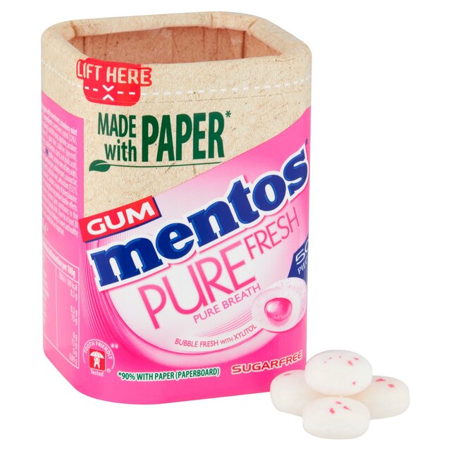 Mentos Gum Pure Fresh Bubble Fresh Chewing Gum thumbnail 2