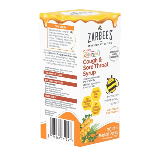 Zarbee's Children's Cough & Sore Throat Syrup thumbnail 2