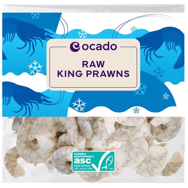 Ocado ASC Frozen Raw King Prawns