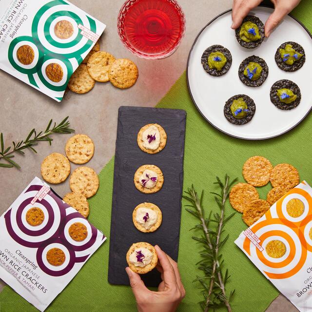 Clearspring Organic Japanese Brown Rice Crackers - Green Nori & Tamari thumbnail 4
