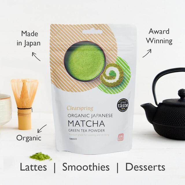 Clearspring Organic Japanese Premium Matcha Green Tea Powder thumbnail 2
