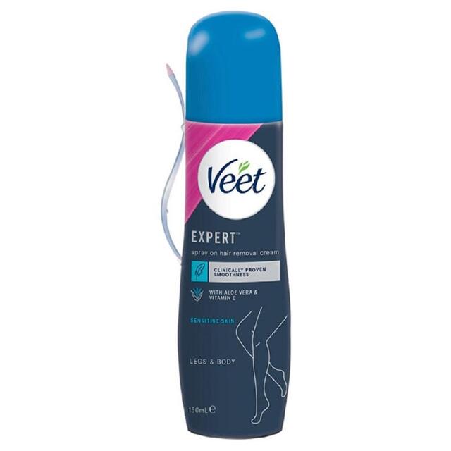 Veet Expert Spray on Cream, Sensitive 150 ml