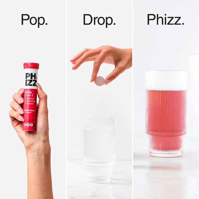 Phizz Mixed Berry 3-in-1 Hydration, Electrolytes and Vitamins Effervescent thumbnail 8