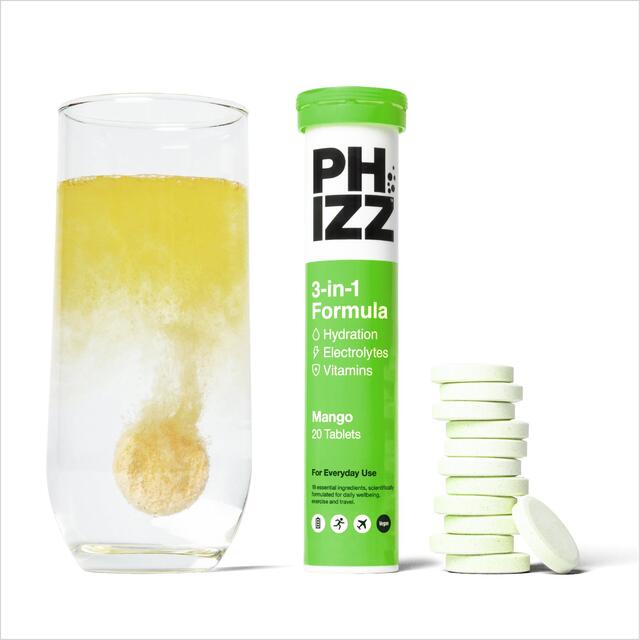 Phizz Mango 3-in-1 Hydration, Electrolytes and Vitamins Effervescent thumbnail 2