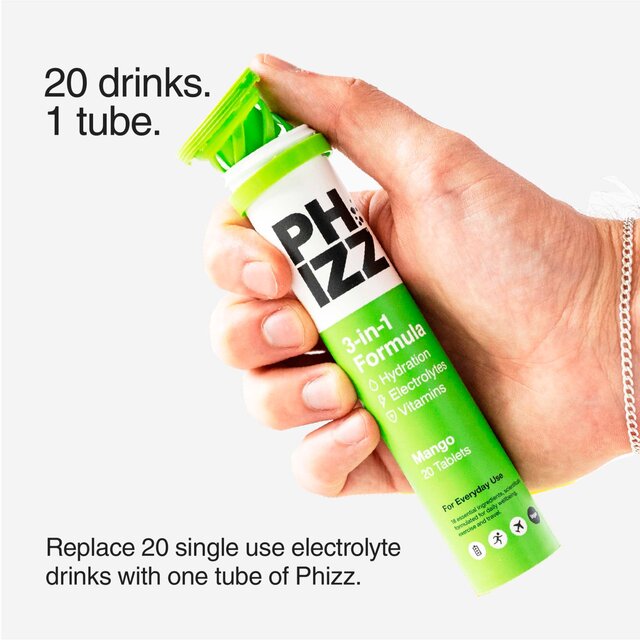 Phizz Mango 3-in-1 Hydration, Electrolytes and Vitamins Effervescent thumbnail 6