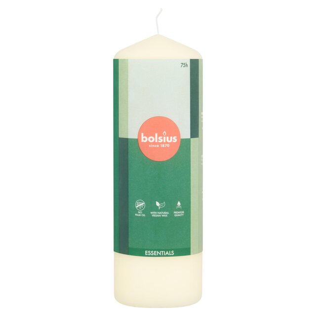 Bolsius Essentials Pillar Candle-Soft  Pearl