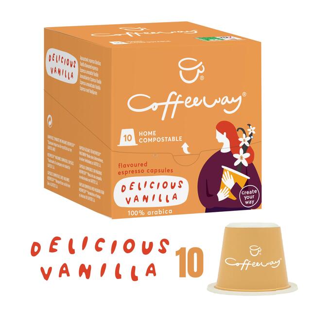 Coffeeway Vanilla Flavoured Fully Compostable Coffee Pods