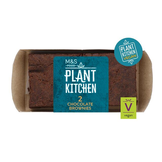 M&S Plant Kitchen 2 Chocolate Brownies