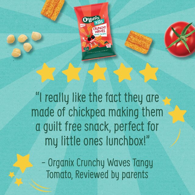 Organix KIDS Tomato Crunchy Waves Kids Snacks Multipack 3 years+ thumbnail 7