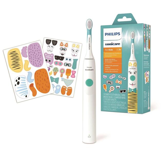 Philips Sonicare for Kids Electric Toothbrush,  Design a Pet Edition, White thumbnail 2