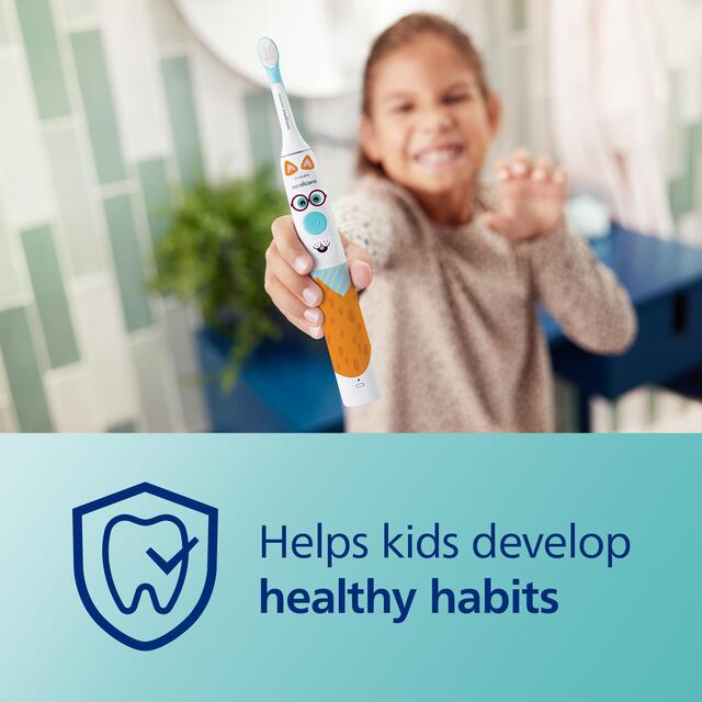 Philips Sonicare for Kids Electric Toothbrush,  Design a Pet Edition, White thumbnail 6