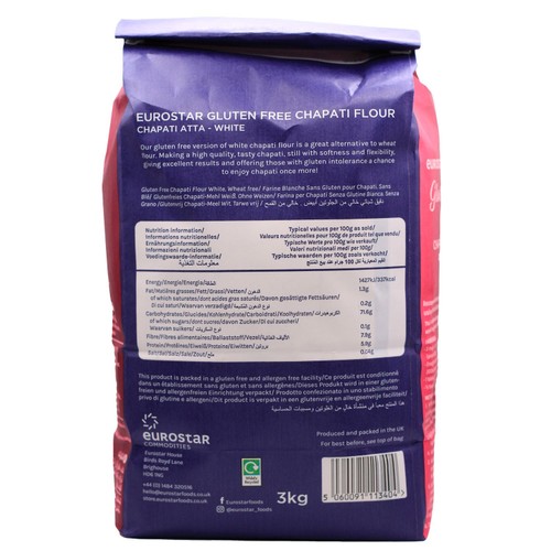 Eurostar Gluten Free Chapati Flour White thumbnail 2