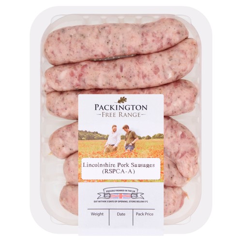 Packington Free Range Lincolnshire Sausages