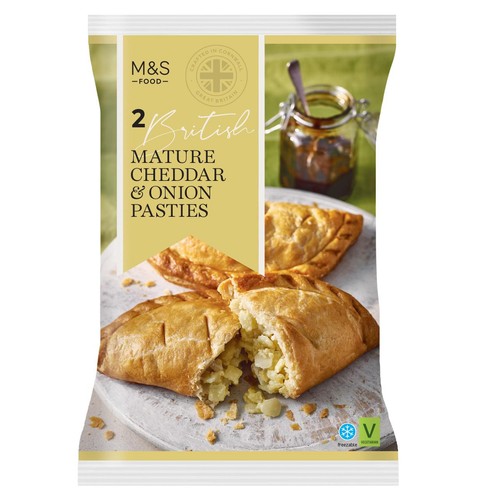 M&S Mature Cheddar & Onion Pasties