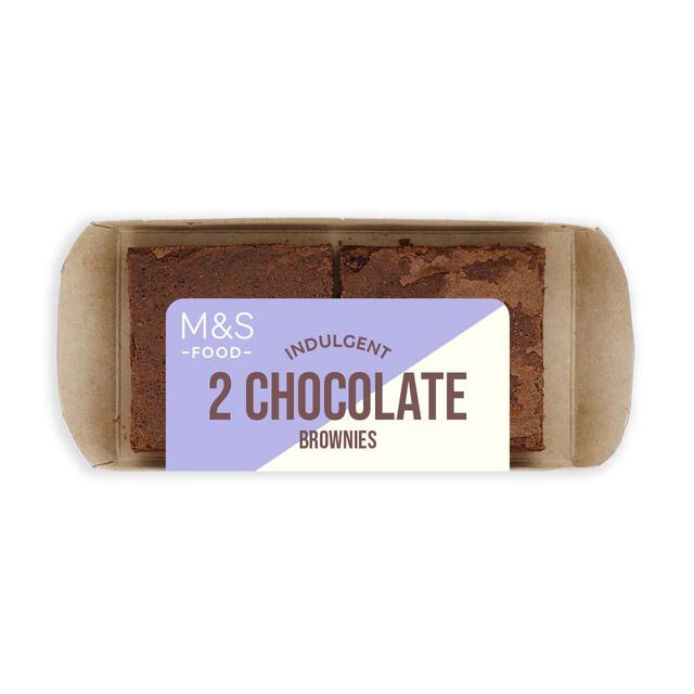M&S 2 Indulgent Chocolate Brownies