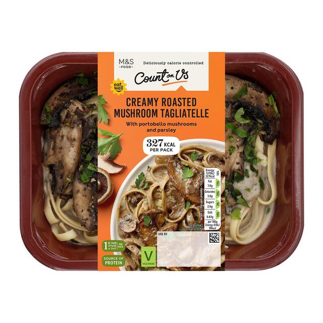 M&S Count On Us Creamy Roasted Mushroom Tagliatelle thumbnail 2