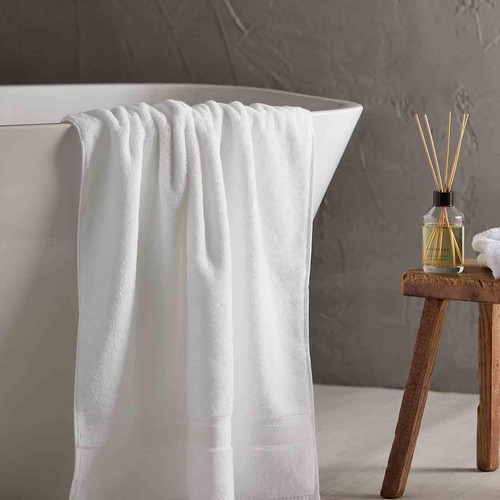 M&S Collection Super Soft Pure Cotton Antibacterial Face Towel White thumbnail 2