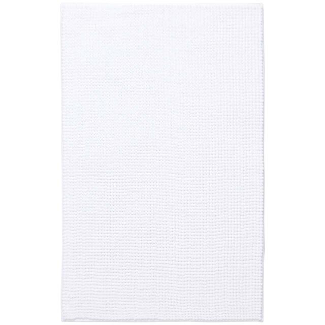 M&S Quick Dry Bobble Bath Mat White