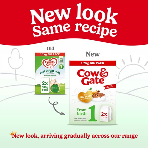 Cow & Gate 1 First Infant Baby Milk Formula Powder from Birth Big Pack thumbnail 7