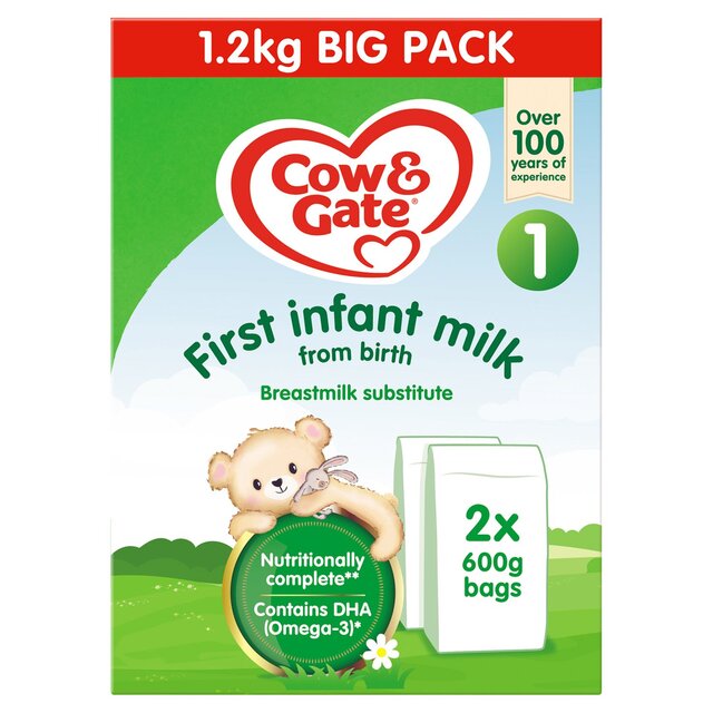 Cow & Gate 1 First Infant Baby Milk Formula Powder from Birth Big Pack
