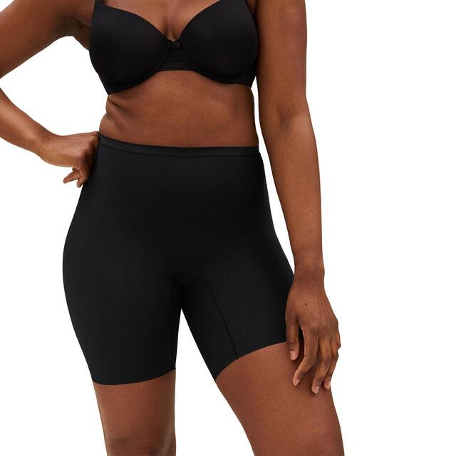 M&S Womens Light Control Thigh Slimmers, 2 Pack, 8-18, Black thumbnail 2