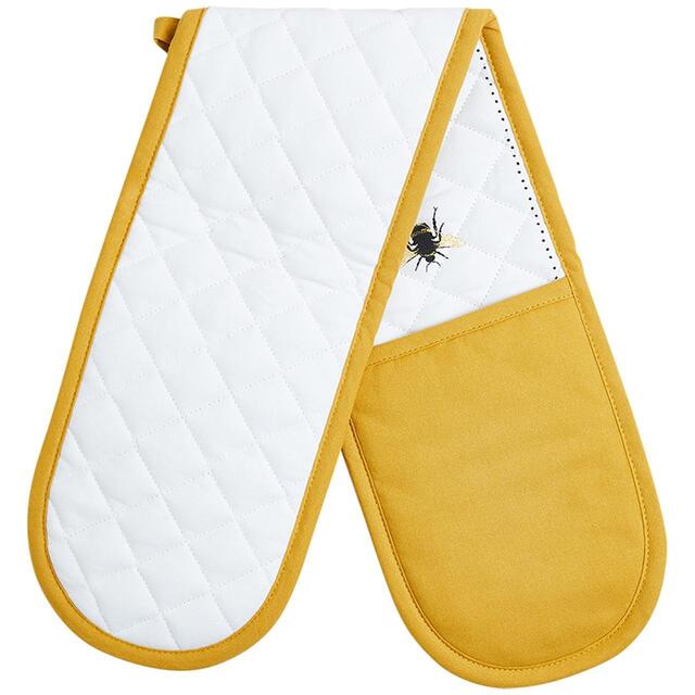 M&S Collection Bee Double Oven Glove Yellow thumbnail 2