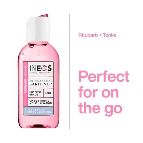 INEOS Anti Viral & Anti Bacterial Hand Sanitiser Gel Rhubarb & Tonka thumbnail 2
