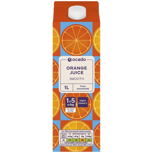 Ocado Orange Juice Smooth From Concentrate thumbnail 2