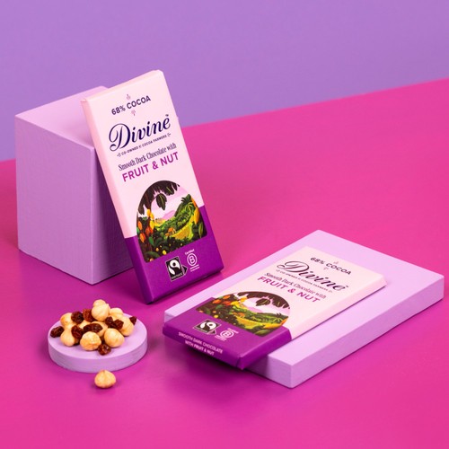 Divine 68% Dark Chocolate with Fruit & Nut thumbnail 7