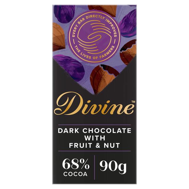 Divine 68% Dark Chocolate with Fruit & Nut