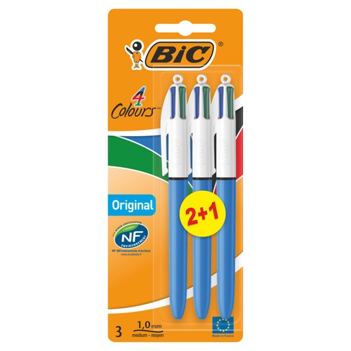 BIC 4 Colours Original Retractable Ballpoint Pens