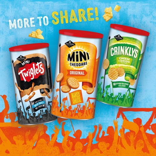 Jacob's Mini Cheddars Original Cheese Baked Snacks Tub thumbnail 3
