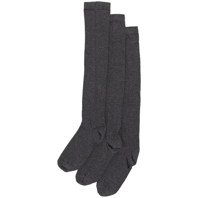 M&S Girls Collection Cotton Rich Over the Knee Socks, Grey