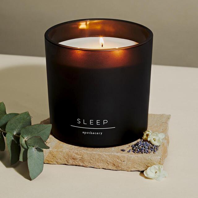 M&S Apothecary Sleep 3 Wick Candle Grey thumbnail 2
