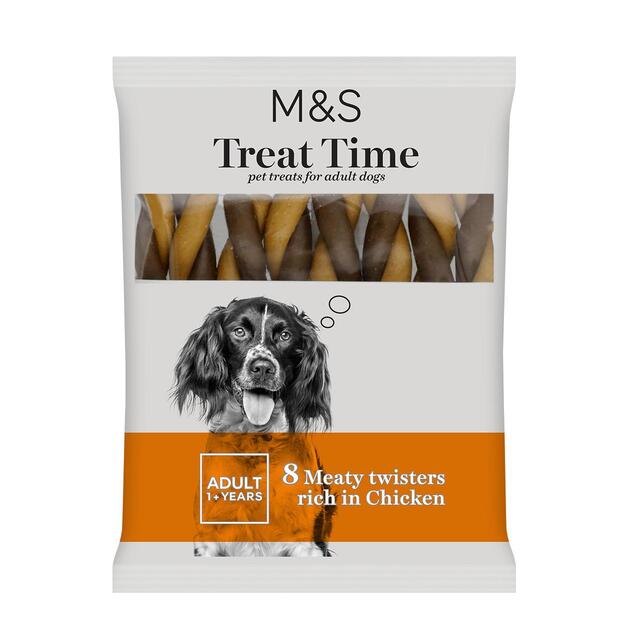 M&S Meaty Chicken Twisters Dog Treats