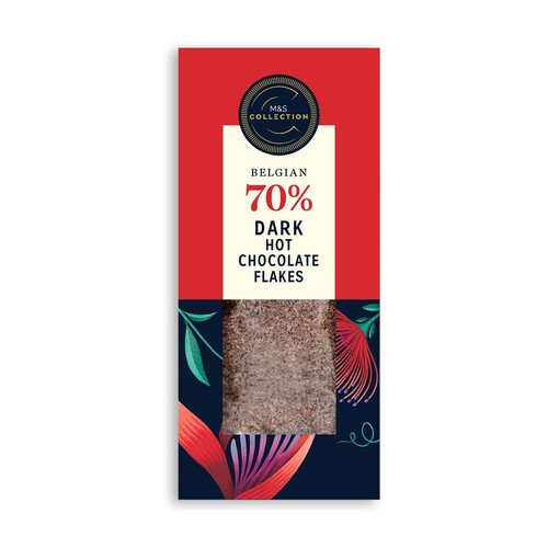 M&S Belgian Dark Hot Chocolate Flakes