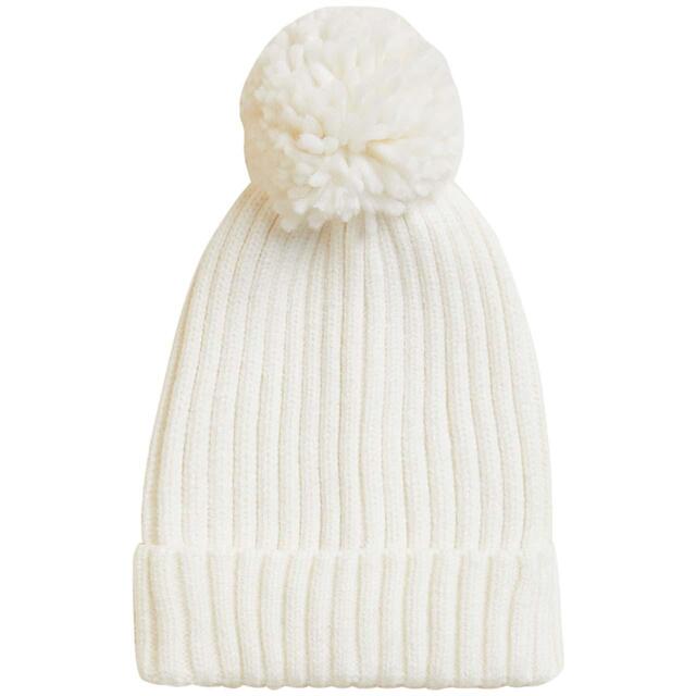 M&S Unisex Kids Winter Hat, 6-10 Years, Light Cream
