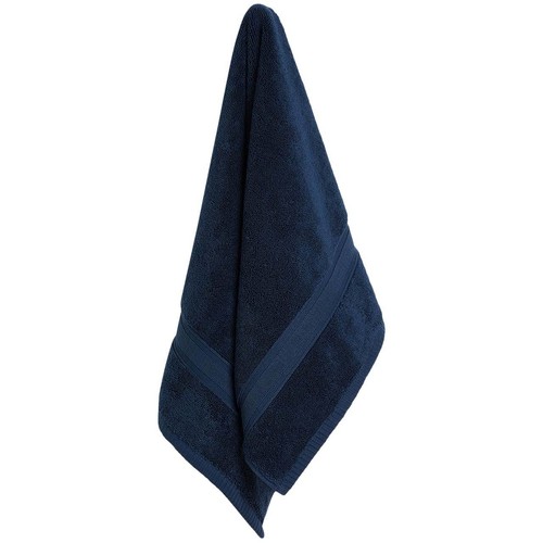 M&S Super Soft Pure Cotton Antibacterial Towel 2pk Face Towels Dark Navy thumbnail 2